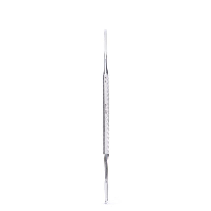 GERMANIKURE Rounded Double Spatula Implement for Ingrown Toenails in Leather Case, Podiatry Pedicure Tool Made in Solingen Germany - Image 2